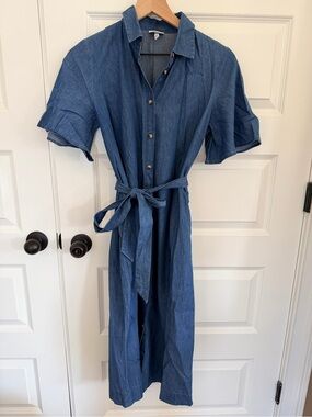 The Get denim midi dress xs